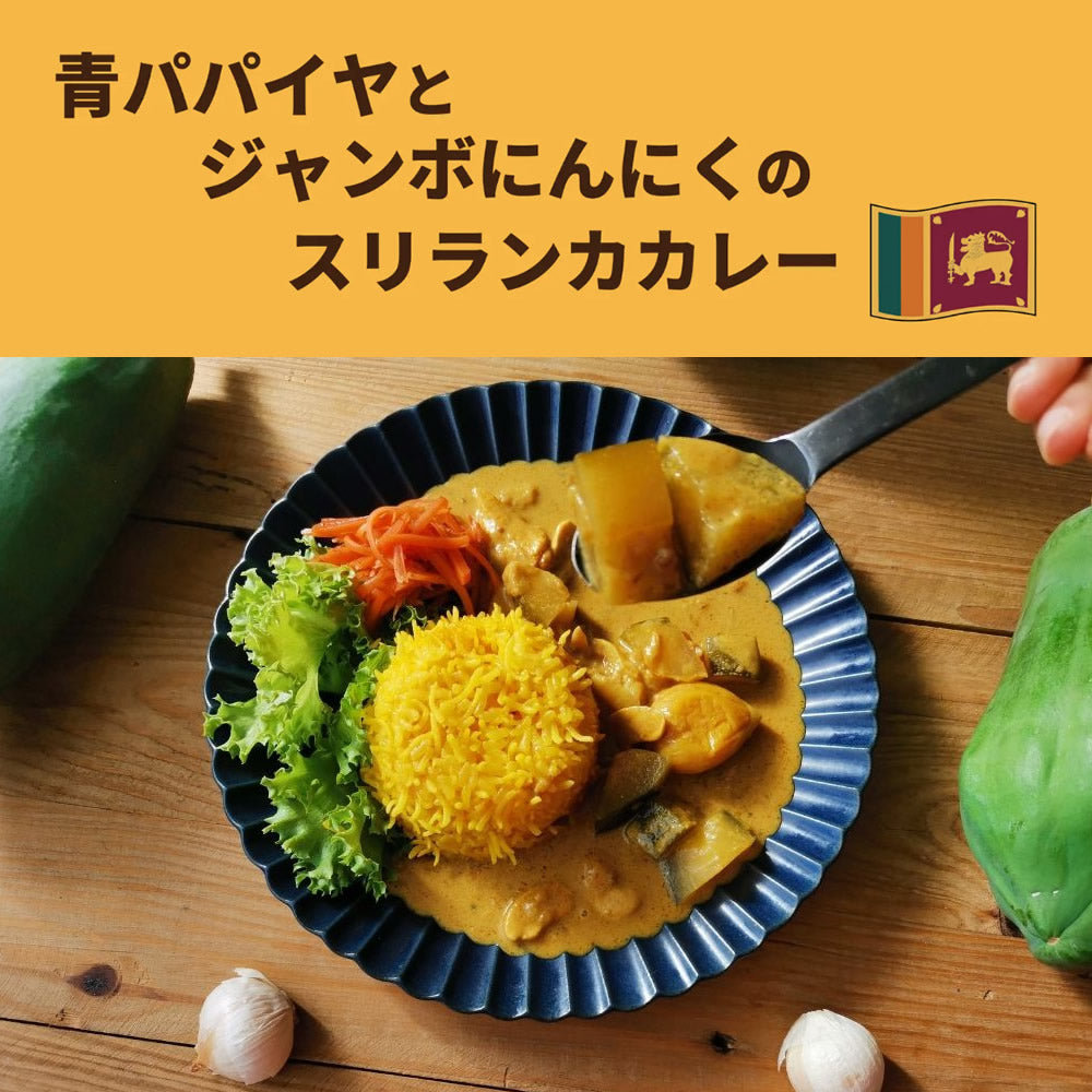 青パパイヤとジャンボにんにく入りスリランカカレー(1P200g)